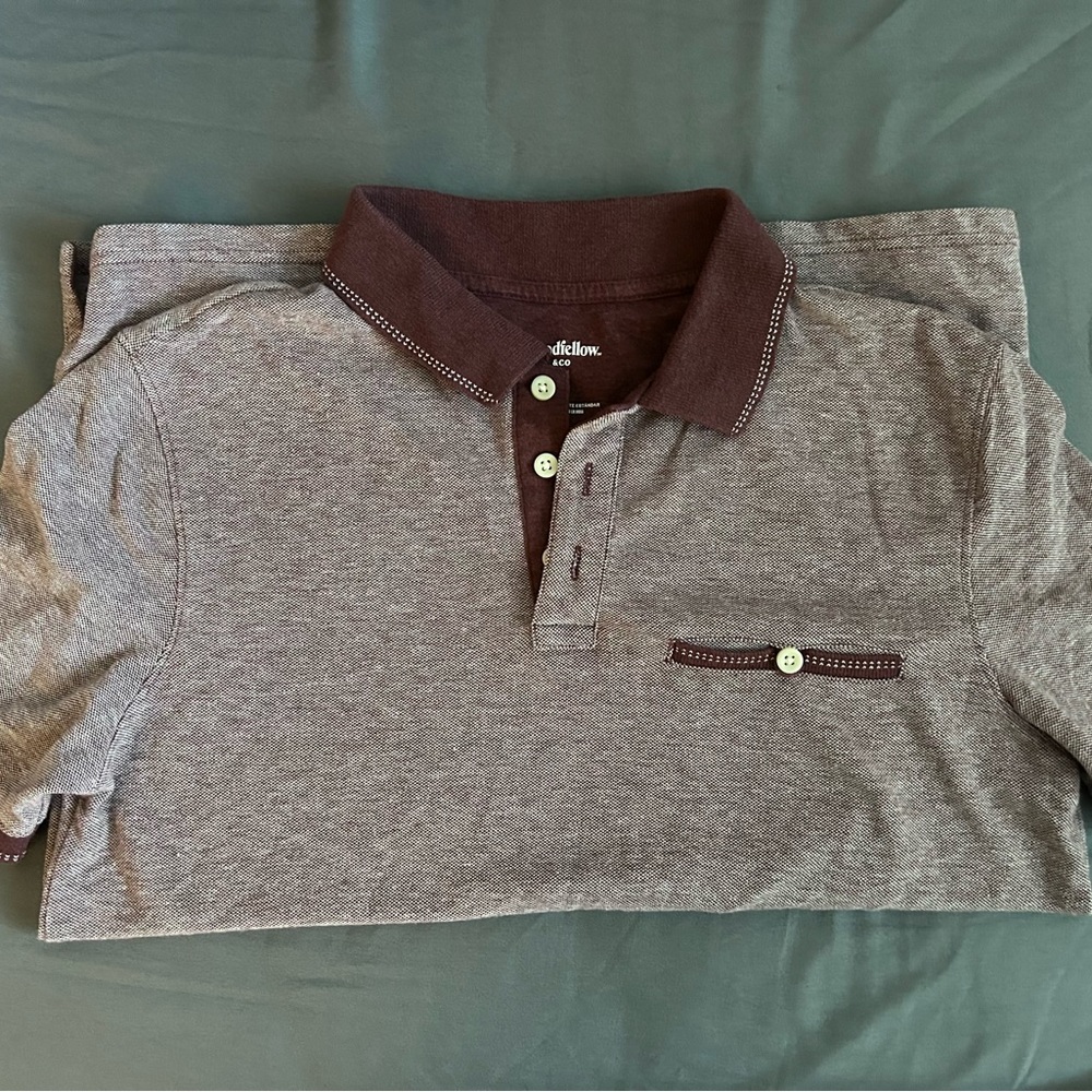 Goodfellow Mens Small Polo in maroon